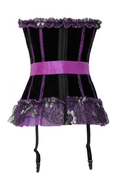 Black and Purple Corset